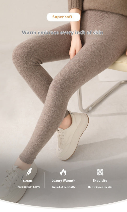 Leggings Térmicos de Lana Tejida sin Costuras - Cintura Alta Reductora - Image 23