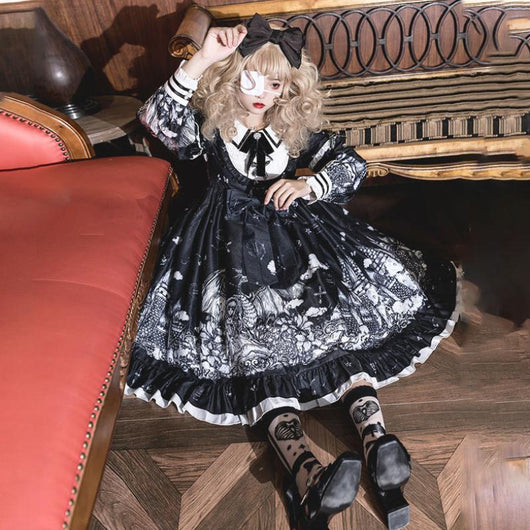 Zapatos Lolita Gótica Negra para Otoño Invierno - Image 4