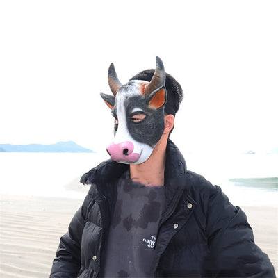 Máscara de Vaca de Látex para Mascarada de Pascua - Image 8