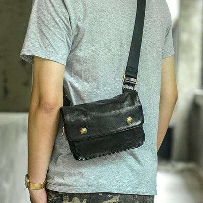 Bolsa de Pecho Multifuncional en Cuero para Hombre - Image 3