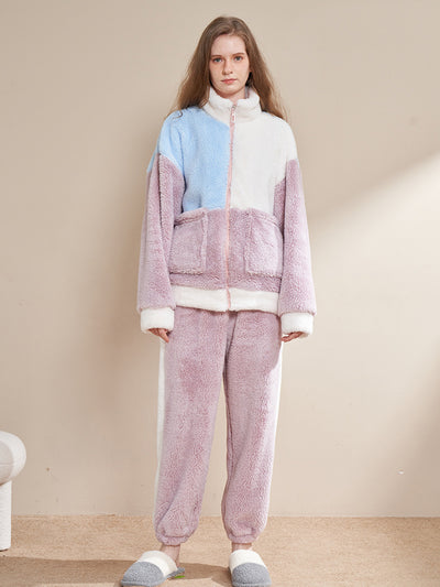 Pijama de Franela Gruesa y Versátil para el Hogar - Image 11