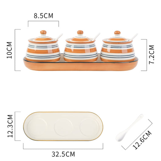 Juego de Recipientes de Cerámica para Condimentos de Cocina - Image 7