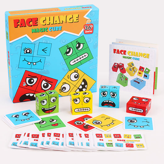 Cubo Mágico de Madera con Bloques Cambiafacetas – Juguete Interactivo Educativo - Image 12