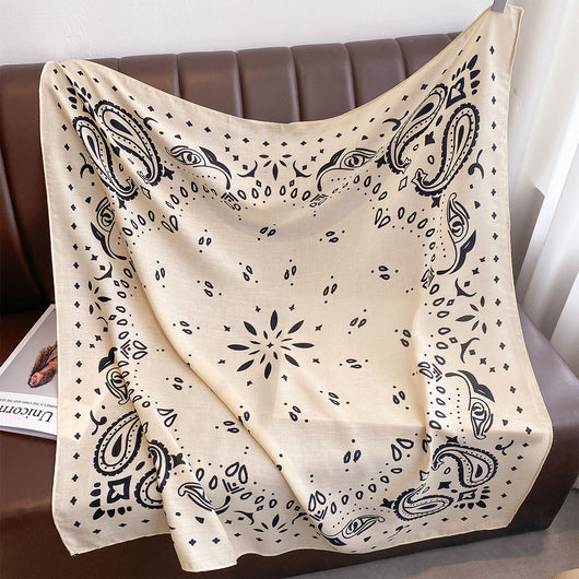 Pañuelo Grande Estampado Retro Cashew para Mujer - Image 17