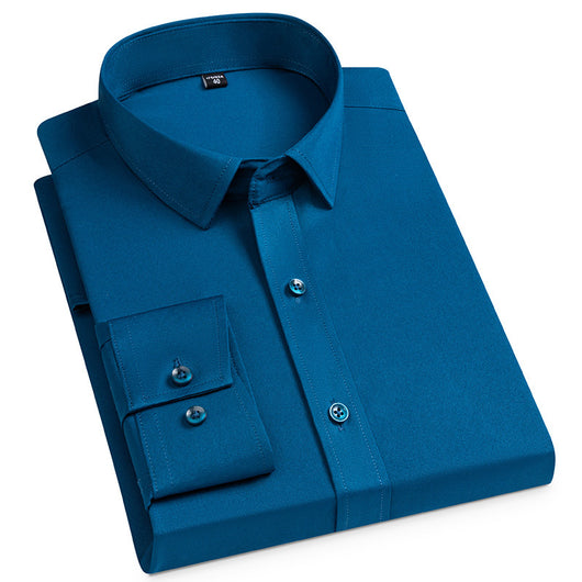 Camisa Casual Ejecutiva Manga Larga Stretch Sin Bolsillos - Image 4