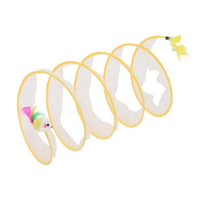 Túnel Plegable para Gatos con Juguete Ratón - Juguete Interactivo S Type - Image 6