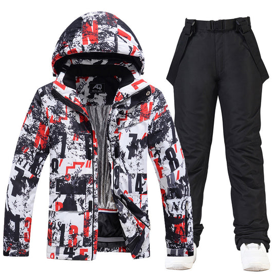Traje de Esquí para Hombre - Abrigo Impermeable y Cortavientos para Invierno