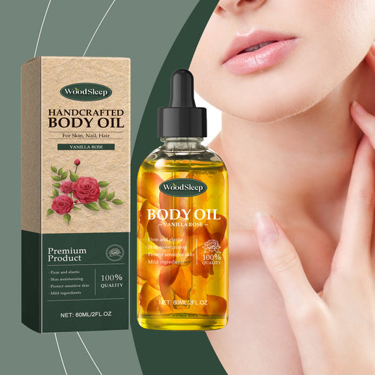 Aceite Corporal Nutritivo de Vainilla y Rosa Hecho a Mano