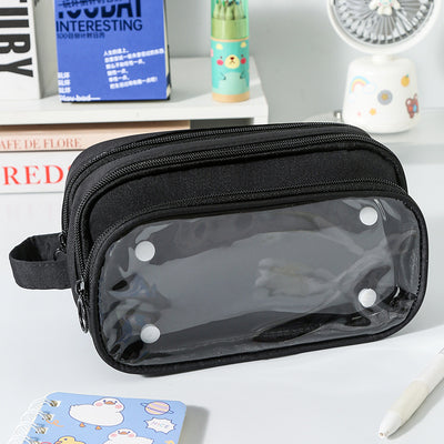 Estuche Transparente Estilo INS Serie Leche Salada - Gran Capacidad Impermeable - Image 8