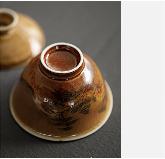 Juego de Té Artesanal con Horno de Cerámica Personalizable