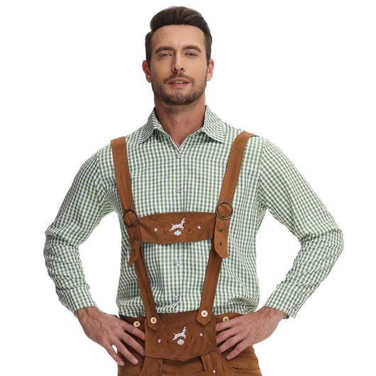 Peto de Cuadros para Festivales de Cerveza - Estilo Tradicional Hombre - Image 8