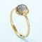 Anillo de Plata Esterlina con Diseño Geométrico Azul