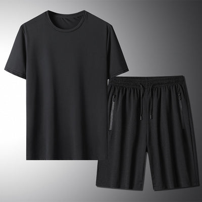 Conjunto Deportivo de Verano para Hombre - Camiseta y Pantalones Cortos en Seda de Hielo - Image 7