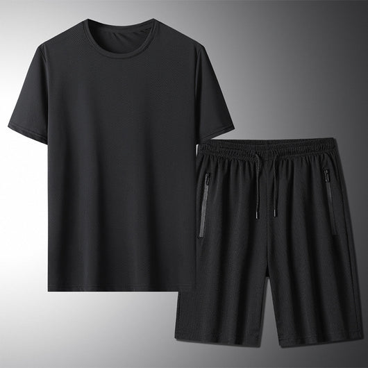 Conjunto Deportivo de Verano para Hombre - Camiseta y Pantalones Cortos en Seda de Hielo - Image 7