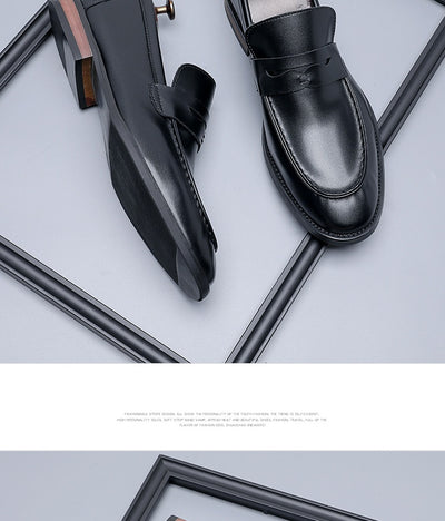 Zapatos de Cuero Minimalistas Estilo Británico para Hombre - Casuales y Formales - Image 8