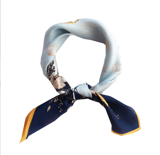 Pañuelo de Seda Floral para Mujer - Diseño Elegante y Versátil - Image 2