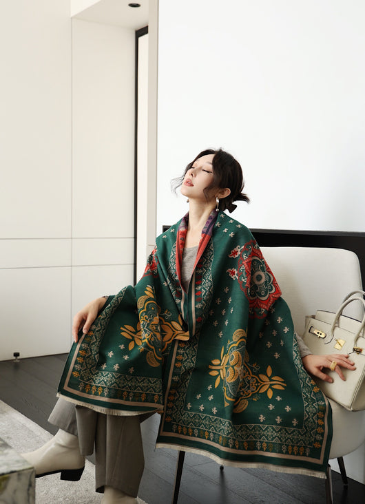 Chal Versátil de Oficina Estilo Coreano para Otoño e Invierno - Image 17