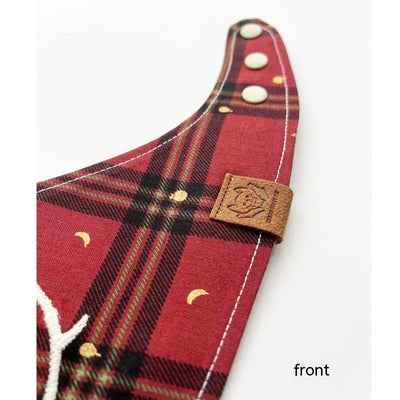 Pañuelo Triangular Navideño para Mascotas - Diseño Venado para Perros y Gatos - Image 3