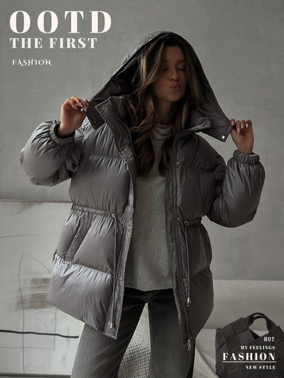 Chaqueta Térmica Acolchada con Capucha y Cierre - Image 11