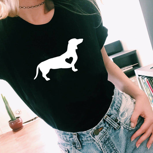 Camiseta Estampada con Letras Cuello Redondo Manga Corta