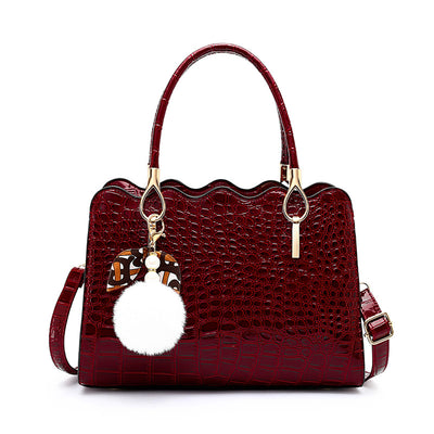 Bolso de Moda Diagonal Un Hombro en Cuero PU Color Puro - Image 13