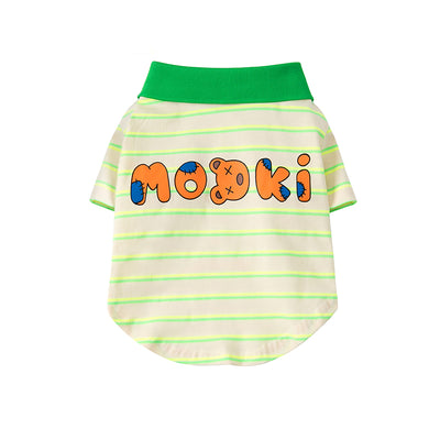 Polo de Algodón Ligero a Rayas Verdes para Mascotas - Ropa de Verano - Image 9
