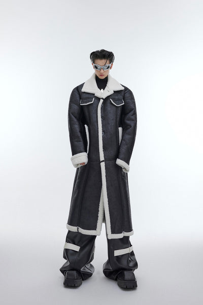 Abrigo de Lana de Cordero Acolchado para Hombre - Image 5