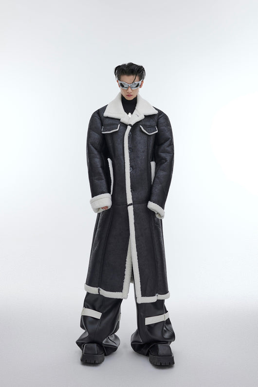 Abrigo de Lana de Cordero Acolchado para Hombre - Image 5