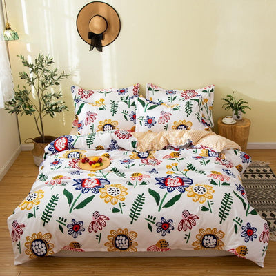 Juego de Cama Completo Algodón: Funda Nórdica, Sábanas y Almohada