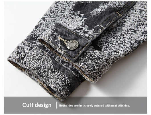 Chaqueta Denim Masculina Texturizada Estilo Americano para Primavera y Otoño - Image 17