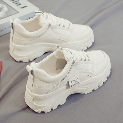 Zapatillas Blancas Deportivas para Mujer con Suela Gruesa - Estilo Trendy Otoño - Image 12