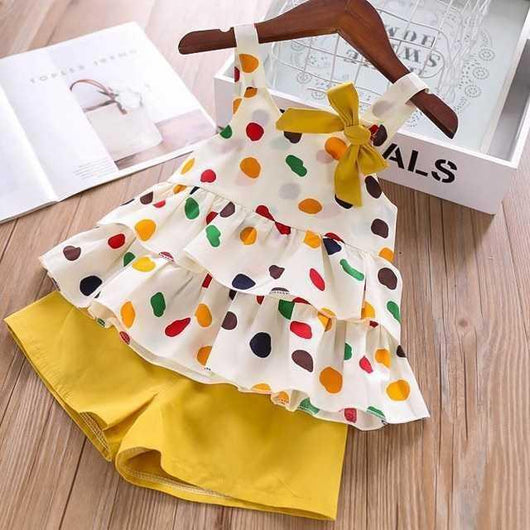 Conjunto Infantil de Verano con Blusa de Moño y Shorts - Image 26