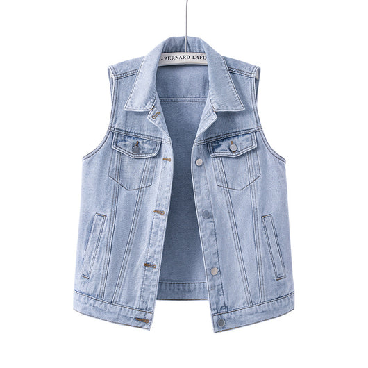 Chaleco Denim Suelto sin Mangas para Mujer - Prenda Versátil - Image 2