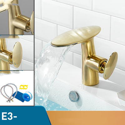 Grifo Lavamanos Cascada en Cobre Puro Diseño Creativo - Image 17