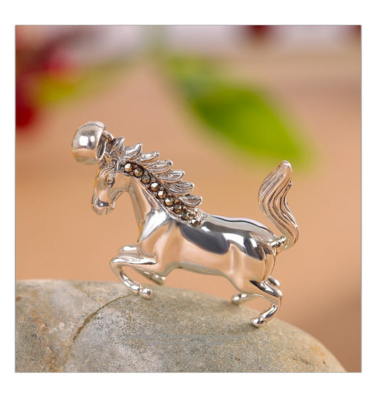 Colgante del Caballo del Zodiaco con Acabado Envejecido - Image 9