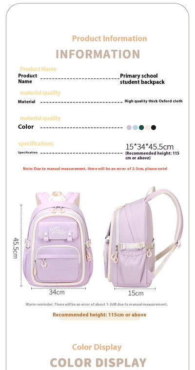 Mochila Escolar Impermeable de Gran Capacidad y Múltiples Compartimentos para Niñas - Image 20