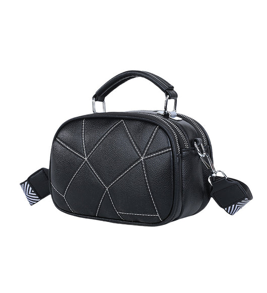 Bolso Pequeño Retro de Patchwork Trendy con Tres Capas - Image 17