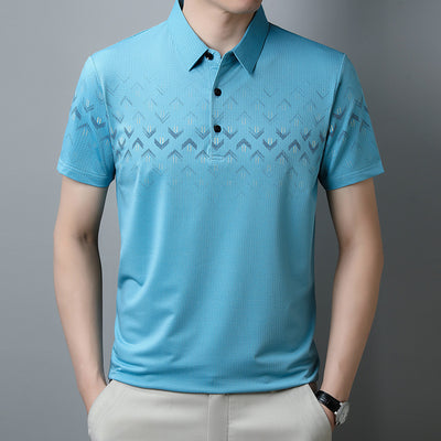 Polo Ejecutivo Ice Silk Manga Corta para Hombre - Secado Rápido y Estilo Business Casual - Image 6