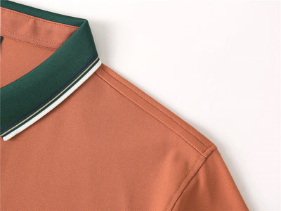 Polo Elástico de Algodón con Combinación de Colores - Image 43