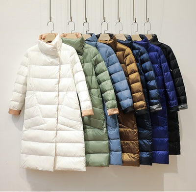 Chaqueta de Plumón de Pato Ligera - Abrigo Invernal Midi Elegante - Image 23