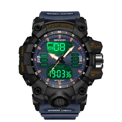 Reloj Despertador Multifuncional con Luz Verde y Sensor Fotoeléctrico - Resistente al Agua y Golpes - Image 11