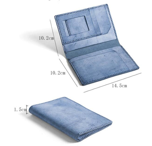 Bolsa Vintage de Cuero Encerado para Pasaporte - Costura Artesanal - Image 12