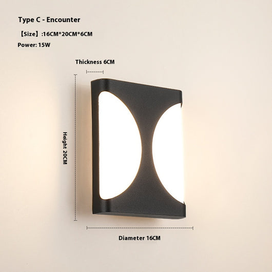 Lámpara LED Impermeable para Balcón y Jardín - Diseño Moderno Minimalista - Image 17