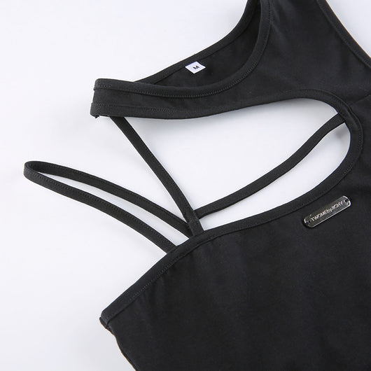 Crop Top Ajustado Cuello Redondo para Mujer - Image 19