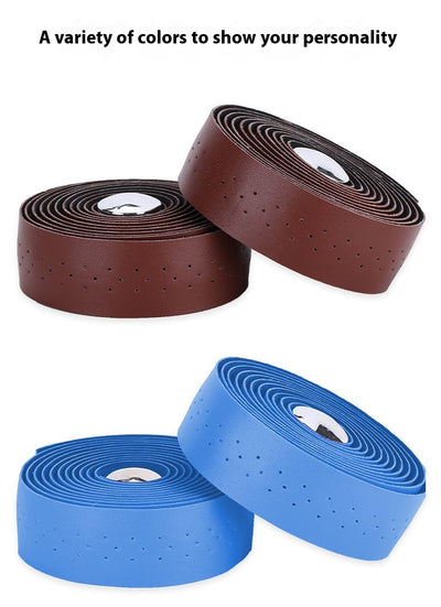 Cinta de Manillar para Bicicleta de Ruta con Textura Cuero PU Perforada - Image 20