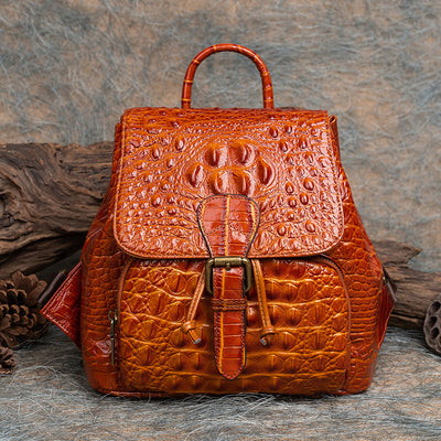 Mochila de Cuero Grabado Estilo Retro - Image 10