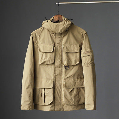 Chaqueta Impermeable y Cortavientos para Hombre con Múltiples Bolsillos - Image 5