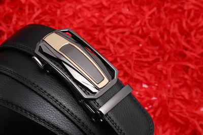 Cinturón de Cuero Doble Capa para Hombre - Elegancia Profesional y Casual - Image 10
