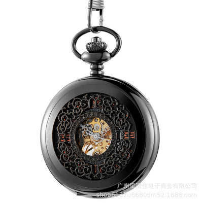 Reloj de Bolsillo Automático Mecánico con Diseño Floral Retro Calado - Image 5