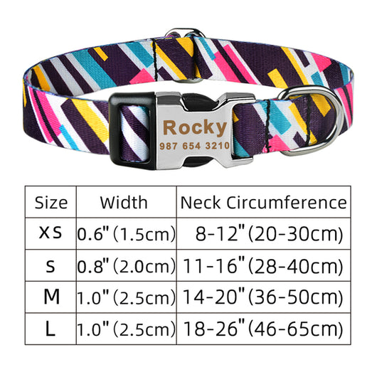 Collar Ajustable para Perro con Placa de Identificación Grabada Personalizada - Image 26